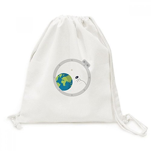 Sac cordon Univers et Alien voyage sac à dos toile imprimé espace