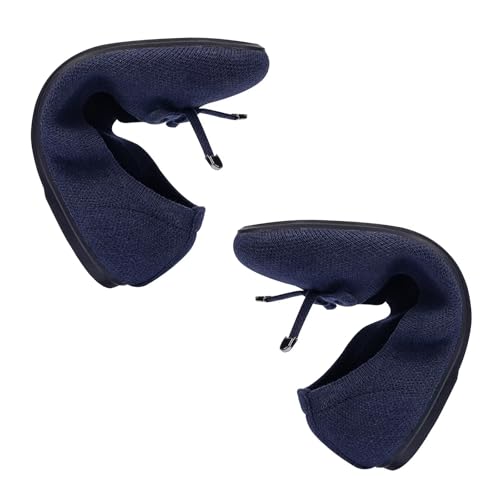 Image of Frank Mully Women's Ballet Flat Shoes Knit Dress Shoes Round Toe Slip On Ballerina Flats for Woman Low Wedge Comfort Soft