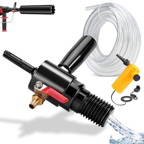 Adaptateur 1 1/4 UNC vers SDS Plus contre la poussière de forage avec pompe injection eau