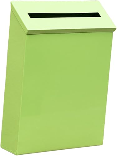 Miniatura 7 de Buzón de pared para colgar en la pared, caja decorativa a prueba de lluvia, buzón de metal para decoración de puerta al aire libre, oficina en casa,
