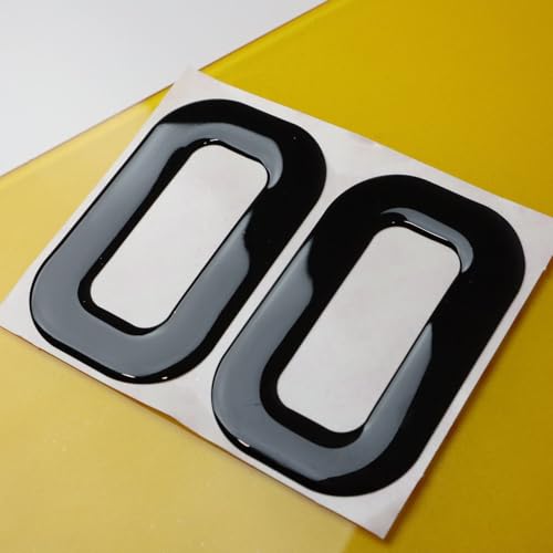Meena Supplies 10x Wholesale Gel Letters Digits for Number Plates 3D 4D 3M - 0