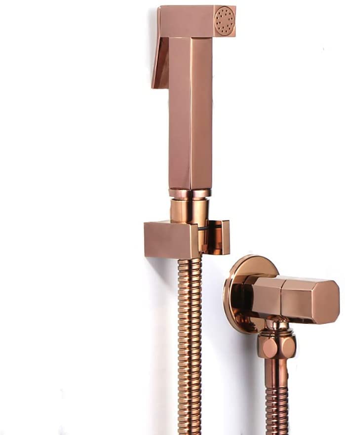 Ensemble de pulvérisation de bidet or rose pour créer un cocon de douceur dans vos WC