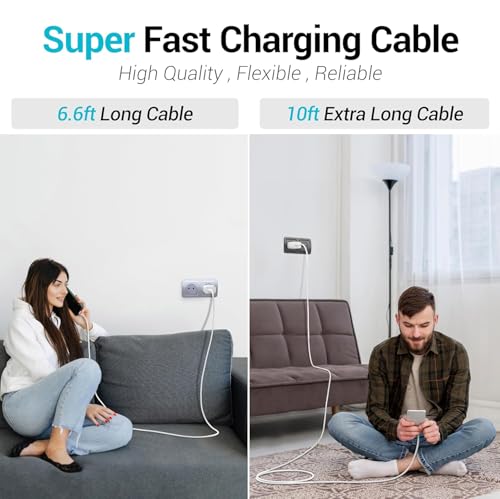 Image of Original Type C 25W 1M Fast Charging Cable Type-C Cord Compatible with Galaxy S25,S25 Plus,A15,A14,M14,F14,M34,A34,A54,S21,S22,S23 and Other USB C Devices High-Speed & Data Transfer,White