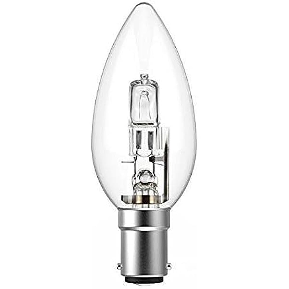 Swan 42W Candle Bulb, Clear Glass, Small Bayonet Cap B15D