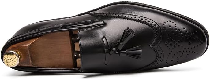 Naigesto Men's Penny Loafers Tassels Casual Slip-On Shoes and Weeding Dress Shoes for Men - Image 5