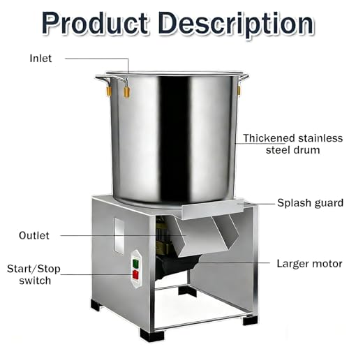 Procesador de Verduras Eléctrico 1800W Acero Inoxidable miniatura 5