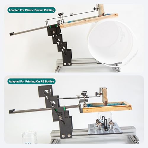 Sérigraphie manuelle pour objets cylindriques et machine d'impression d'écran incurvée