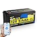 WattCycle 12V 314Ah Lithium Battery, LiFePO₄ Battery 12V 300A BMS, Lithium RV Batteries Built-in Bluetooth, IP65 Marine Batteries, Perfect for Home Energy Storage, RV, Marine, Solar, Off-Grid