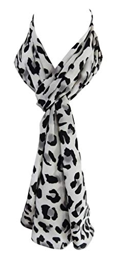 100% Silk Leopard Print Scarf. Spot, Size, Shape & Pattern Rivals Best Designer Animal Print Scarfs You'll Find. Special Scarves for Bachelorette Party or Cougar Birthday Gift2