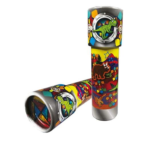 Kaleidomagic - Dinosauro da Deluxebase. Caleidoscopio ecosostenibile in Cartone per Dinosauri. Giocattolo retrò per...