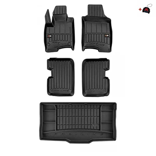 Set Di Tappetini In Gomma E Tappetini Per Il Bagagliaio Per Fiat Panda Iii Dal 2011 Migliorare Il Comfort Di Viaggio Con Tappetino Antiscivolo Auto 3D