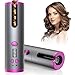 Schnurloser Lockenwickler, automatischer Lockenstab mit 6 einstellbarer Temperatur, automatisch rotierender Lockenwickler aus Keramik, schnelle Erwärmung