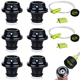 wine stoppers vacuum Accessory Hose for FoodSaver Vacuum Sealer Machine,Suitable for all sealing zipper bags, wine plugs, jar seals, vacuum sealing agents(6 wine corks + 2 set Hose)