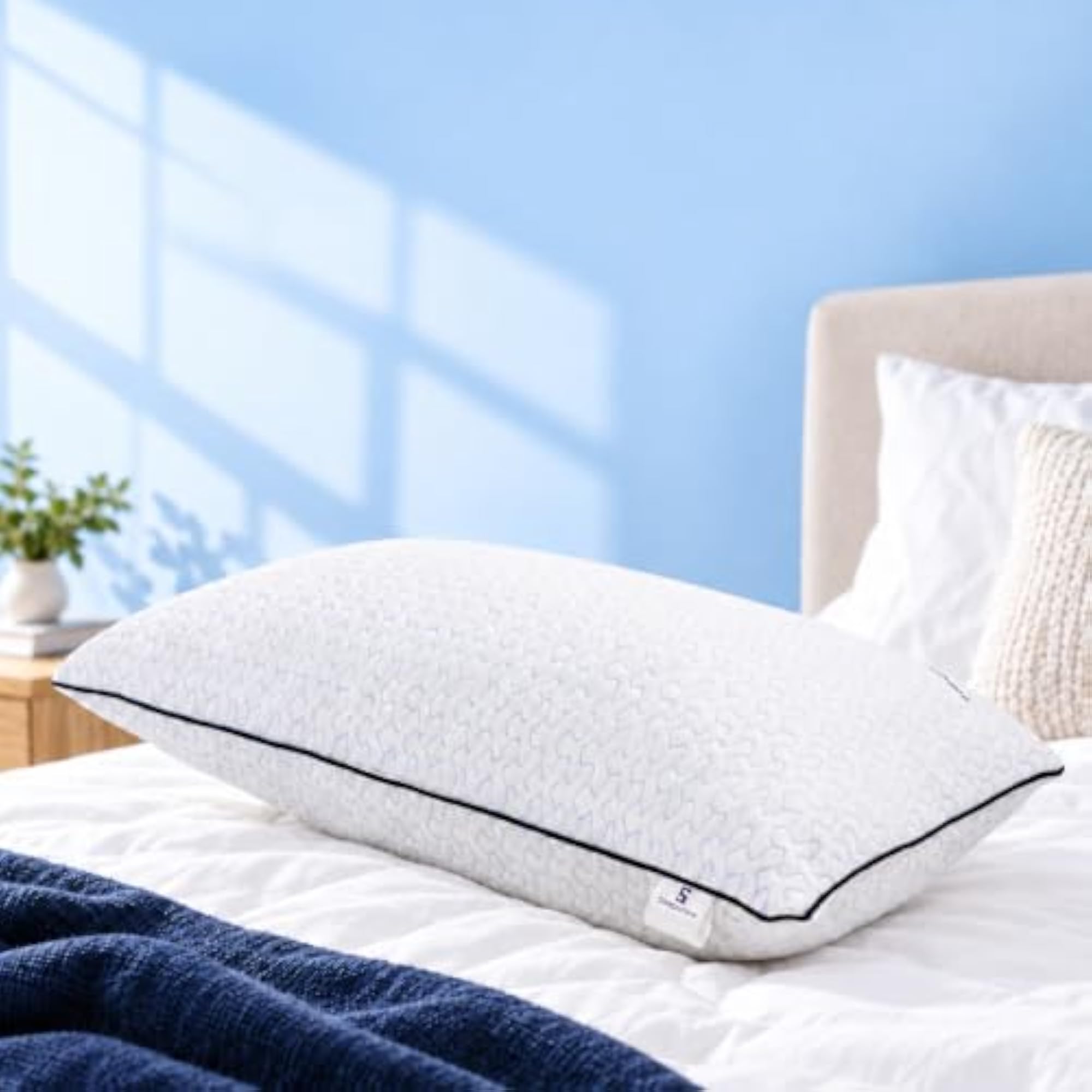 Pack of 1 Fiber Foam Blend Soft Sleeping Pillow