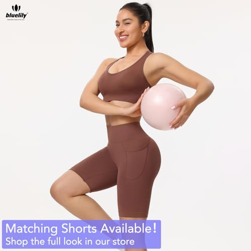 Image of High Support Sports Bras for Women,Criss Cross Strappy Back Seamless Padded | Removable Pads, A-DD Cup, Full Coverage, Seamless, Wireless, Scoop Neck, Cropped Bra, for Workout Yoga Gym Exercise Athletic