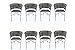 Set of 8 Hand-Woven Chairs Made of Blacksmithing Ideal for Garden, Terraces, Ideal for Home, Bar, Restaurant, Office, Hotel, Garden, Living Room, Cafe from Mexico handmade