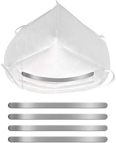 200Pcs Nose Bridge Strips for Mask，Maibahe Nose Bridge Wire Bracket for DIY Mask, Metal Strips Straps Adjustable Nose Clips Mask Wire Face DIY Making Accessories for Sewing Crafts,