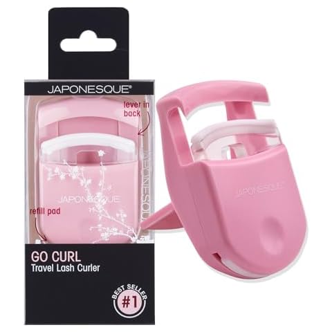 JAPONESQUE Travel Eyelash Curler with Replacement Pad Cover