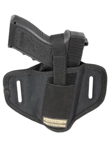 New Barsony 6 Position Ambidextrous Pancake Holster for Full Size 9mm 40 45 Pistols