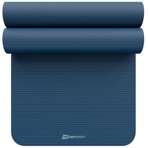 Hop-Sport Gymnastikmatte 190 x 80 cm x 1,5 cm, Sportmatte - gelenkschonend & rutschfest, Fitnessmatte aus NBR-Schaumstoff + Tragegurt- OCEAN BLUE Hop-Sport Gymnastikmatte 190 x 80 cm x 1,5 cm, Sportmatte - gelenkschonend & rutschfest, Fitnessmatte aus NBR-Schaumstoff + Tragegurt- OCEAN BLUE