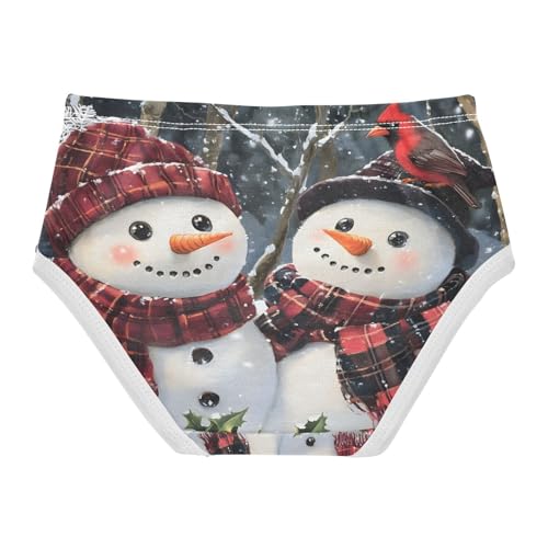 Christmas Two Snowman Red Cardinals Toddler Girls's Underwear 2T 202b86212