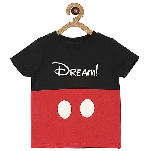 Image of miniklub Unisex Red Printed Pure Cotton Top