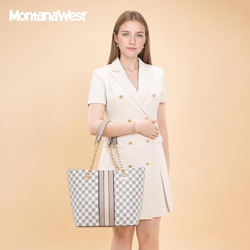 Image of Handbags for Women Chain Shoulder Vegan Leather Tote Bag Top Handle Handbag