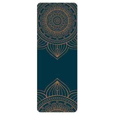 Estera De Yoga1,5Mm De Goma Natural Esterilla De Yoga De Impresión Estera De Gamuza Gimnasio Deportes Almohadilla 185X68 Cm Antideslizante Pilates Entrenamiento De Baile Manta