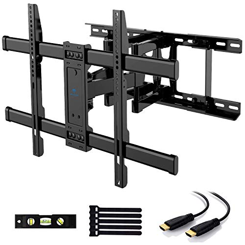 PERLESMITH Full Motion TV Wall Mount for Most 37-75 Inch TVs up to