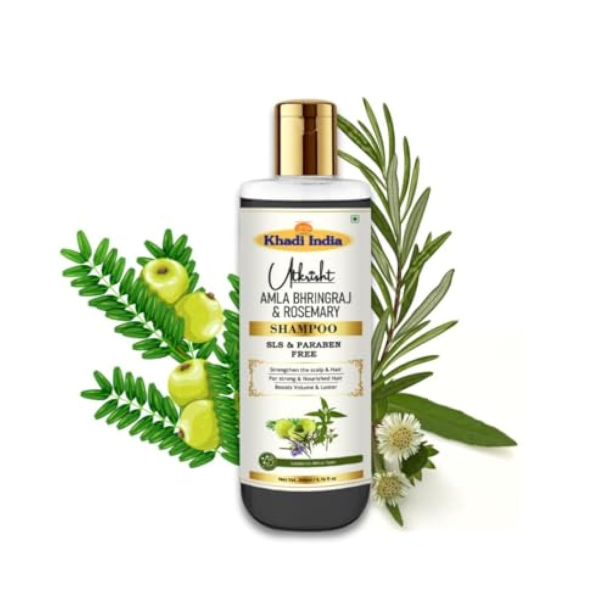 Khadi Amla Bhringraj & Rosemary Shampoo, 200ml