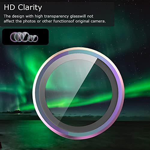 Zeking (2 Set) for Nothing Phone (2) Camera Lens Protector, Scratch-Resistant HD Clarity Ultra-Thin 9H Tempered Glass with Aluminum Edging, Individual Metal Lens Cover (Color)
