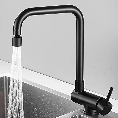 Mitigeur évier cuisine en acier inoxydable durable à buse rabattable