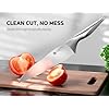 Knife Set - Ultra Sharp Knives Set for Kitchen with block, 15 PCS Stainless Steel Knife Set with Built-in Sharpener, Ergonomic Non-Slip Handle, Elegant Box for Men Women
