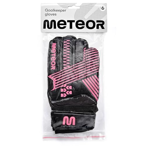meteor Catch goalkeeper gloves, Goalkeeping gloves Flat Cut, EVA Foam Padding, Strong Grip in Wet & Dry Conditions - Image 4