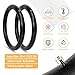 2-Pack Kids Bike Tires Set: Hycline 20x2.125 Inch (57-406 mm) Folding Replacement Puncture-Resistant Bicycle Tires and Pair 20-inch Inner Tubes with Tire Levers for BMX, MTB or Kids Children Racing