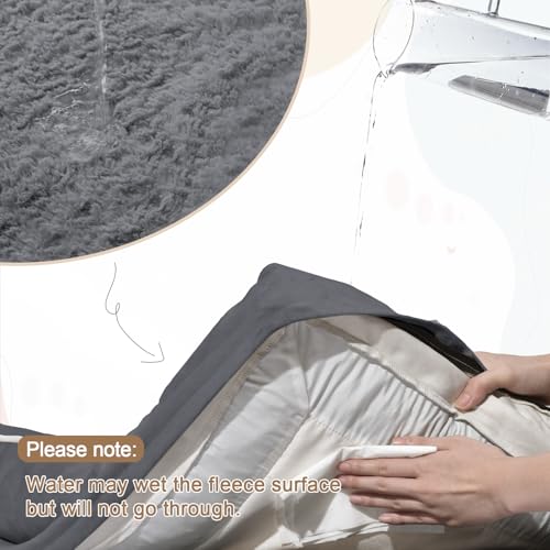 Image of Jumbo Waterproof Dog Bed for Extra Large Size Dogs with Bolster | 360 Degree Bolster Support, Egg Crate Foam, Waterproof Liner, Non-Slip Bottom, Machine Washable Cover, 53 x 42 Inch