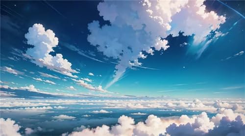 Broderie Diamant Kit Complet Anti-Stress | Peinture Strass 5D Paysage Ciel Toile Adhésive 40x50cm