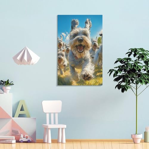 Peintures sur toile Schnauzer de qualité premium 40x60
