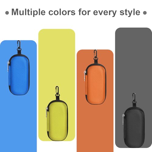Image of Bukere Double Eyeglasses Case with Adjustable Slots, EVA Hard-shell Travel Dual Glasses Sunglasses Organizer for Men Women