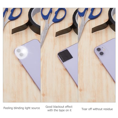 Hobbspring Light Blocking Stickers Tape 164 Feet x 1.97inch Black Tape Light Sticker Dark Stickers to Blocking Light for Windows Electronics LED Routers - Image 4