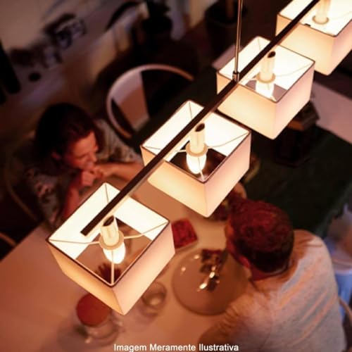 Lâmpada Led Philips 3.5W luz amarela bulbo vela bivolt base E14