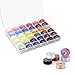 Produktbild HKBTCH 36 Farben Spulen Unterfadenspulen, Nähmaschine Spulen, Nähgarn Polyester, Universal Unterfadenspulen mit Nähgarn, für Stickerei und Nähmaschine Brother Babylock Janome Kenmore Singer, mit Box