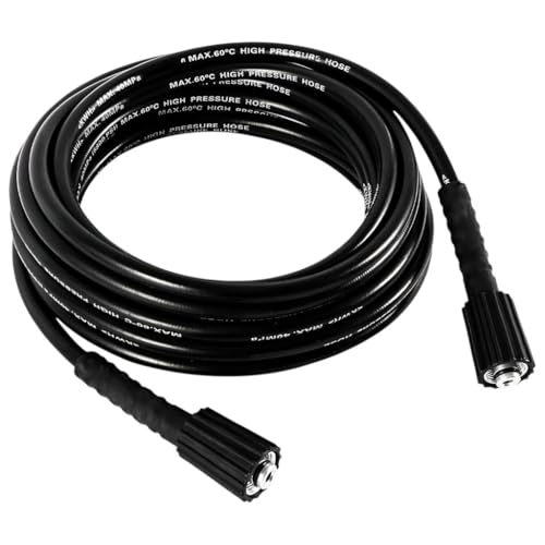 Image of Fieldstar 8 Meter High-Pressure Washer Hose Pipe for Car Washer - Upto 5800 PS | Compatible with STARQ, VANTRO, AIMEX, SHAKTI, GAOCHENG | Heavy Duty - Black
