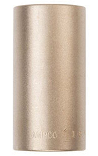 Ampco Safety Tools DW-3/8D7/8 Socket, Deep Well, Non-Sparking, Non-Magnetic, Corrosion Resistant, 3/8" Drive, 7/8"