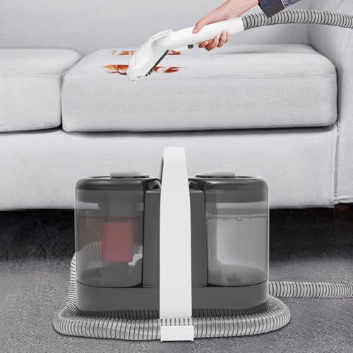 Carpet Cleaner Machine, Carpet Cleaner with 2 Brushes, 12.8 * 6.8 * 12in?For Home, Housekeeping Service, Car Wash Shop