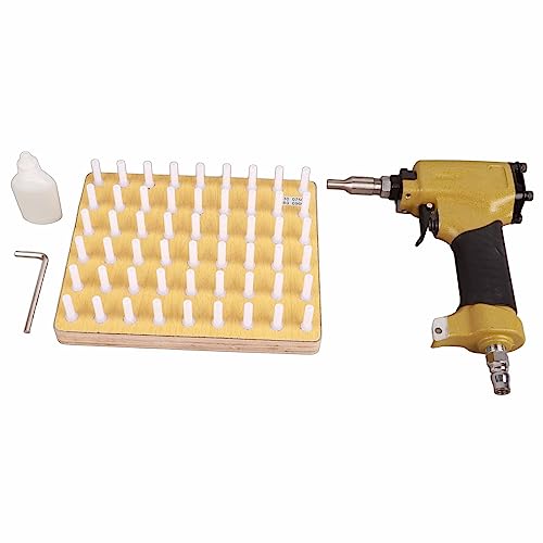 a ir Thumbtack Tool, Pneumatic Thumbtack, Pneumatic Trim Finish Pin with Lightweight Aluminum Alloy, Magnetic Sleeve for Furniture Decoration, Woodworking(0860)