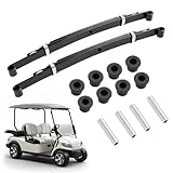 WUTIST Golf Cart Rear Heavy Duty 4-Leaf Leaf Spring Compatible with 2004-UP Club Car Precedent 2017- UP Club Car Onward HD (Rear Set Only) Black Steel Plastic Replace for 102509301 102513001