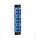 Black Box HD SM Fiber Adapter Panel - Ceramic Sleeve (6) SC Duplex Blue