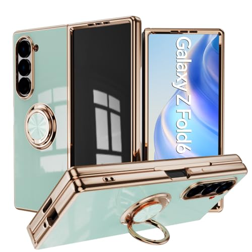 Étui à rabat en silicone pour Samsung Galaxy Z Fold 4 vert, coque de protection anti-choc