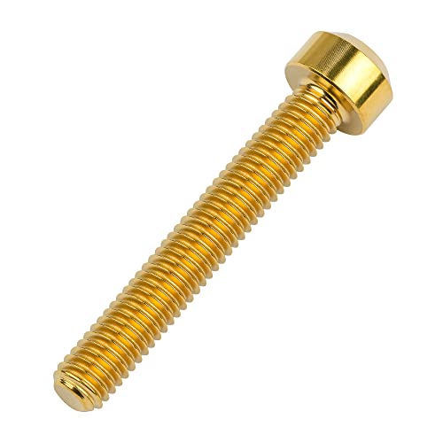 Image of Titanium Torx Square Head M6 x 10 15 20 25 30 35 40 45 50 60 65 70 80mm Screw Pack of 5 (Gold, M6x40mm)